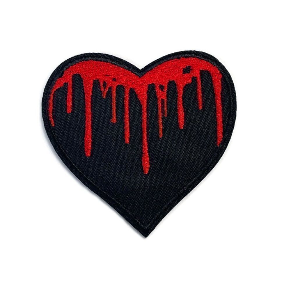 Bleeding Heart Embroidered Patch